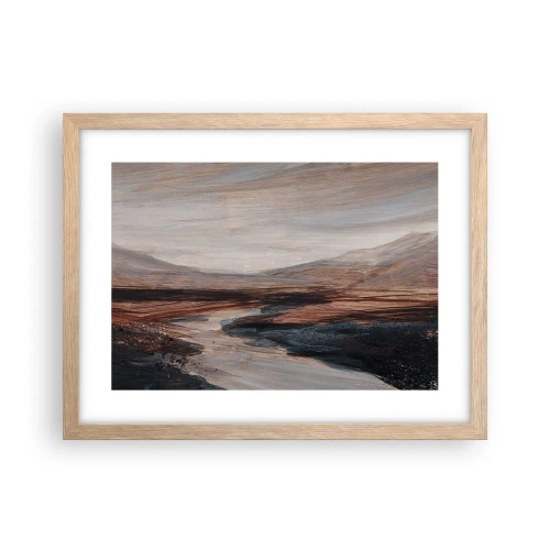 Plakat w ramie jasny dąb - Spokojna dolina - 40x30 cm