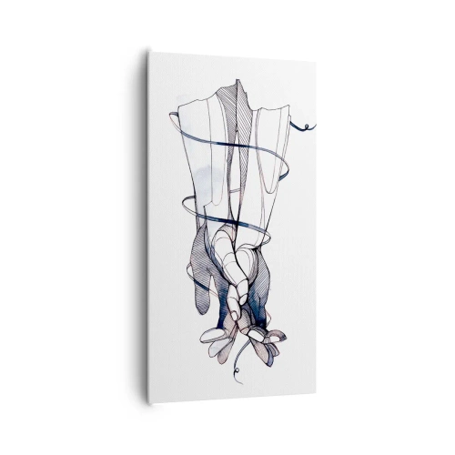 Obraz na płótnie - Studium dotyku - 65x120 cm