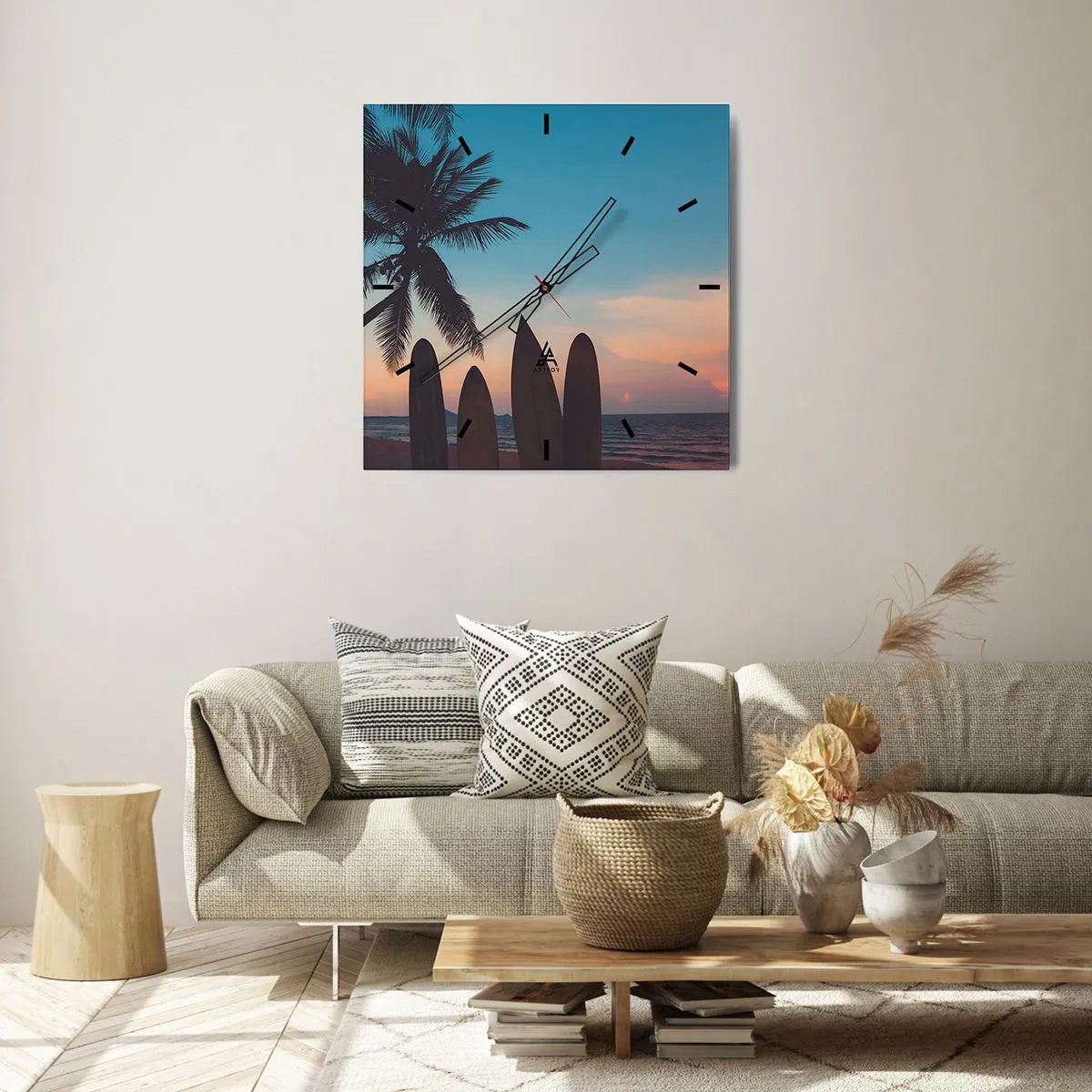 Zegar ścienny - Jutro też będzie zabawa - 40x40 cm