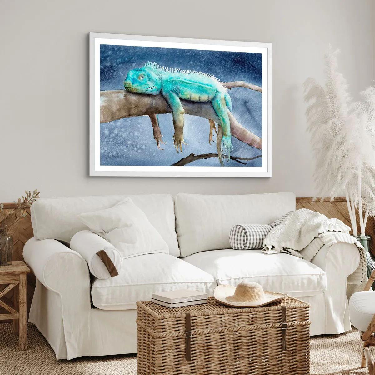 Plakat w białej ramie - Jest dobrze! - 100x70 cm