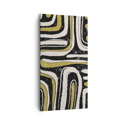 Obraz na płótnie - Kompozycja: trakty i zaułki - 55x100 cm