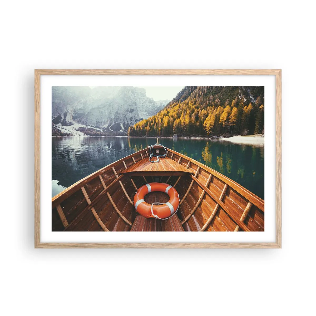Plakat w ramie jasny dąb - Górska wycieczka - 70x50 cm