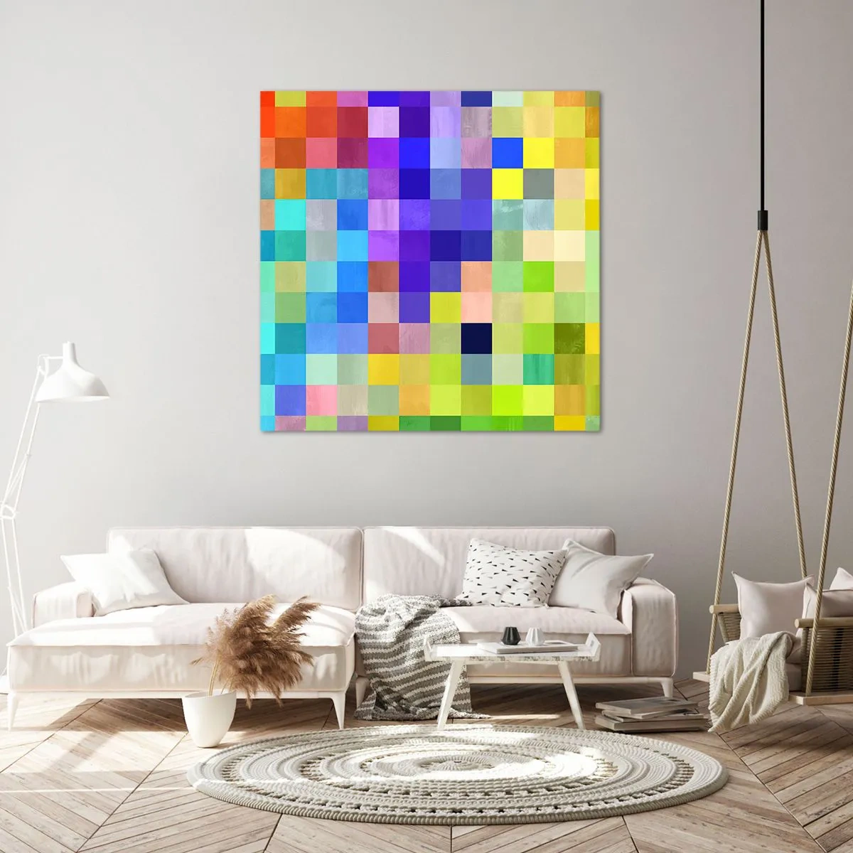 Obraz na płótnie - Każdy inny, wszystkie równe - 40x40 cm