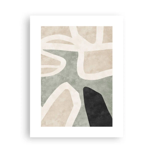 Plakat - Kompozycja z motywem czerni - 30x40 cm