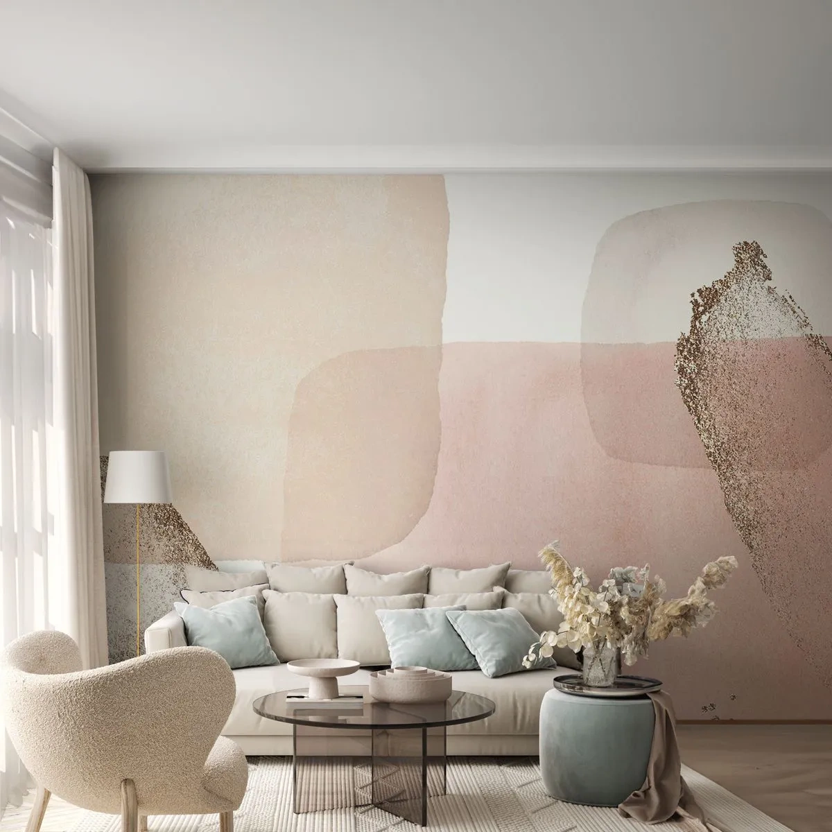 Fototapeta Premium Canvas - Spojrzenie przez kolor - Abstrakcja, Sztuka, Nowoczesny Wzór - 450x315 cm