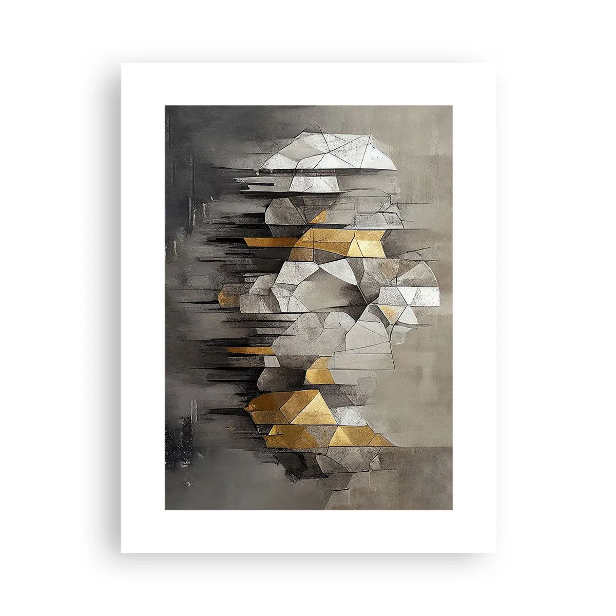 Plakat - Kompozycja z lodu i światła - 30x40 cm