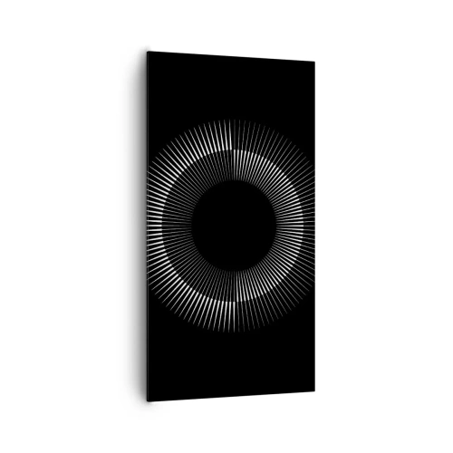 Obraz na płótnie - Czarne Słońce - 65x120 cm