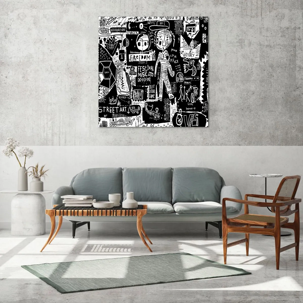 Obraz na szkle - Duchowej młodości prawa i radości - 70x70 cm