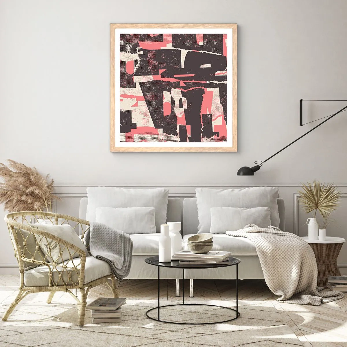 Plakat w ramie jasny dąb - Cały ten zgiełk - 40x40 cm