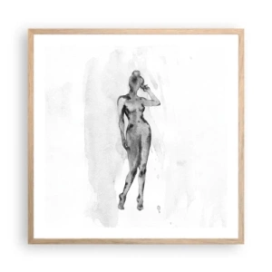 Plakat w ramie jasny dąb - Studium ideału kobiecości - 60x60 cm