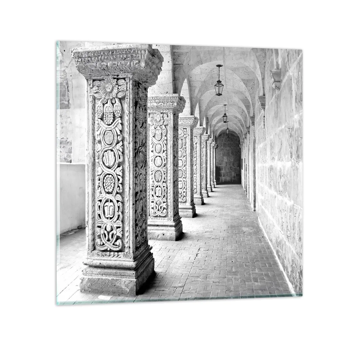 Obraz na szkle - A dokąd to…? - 50x50 cm