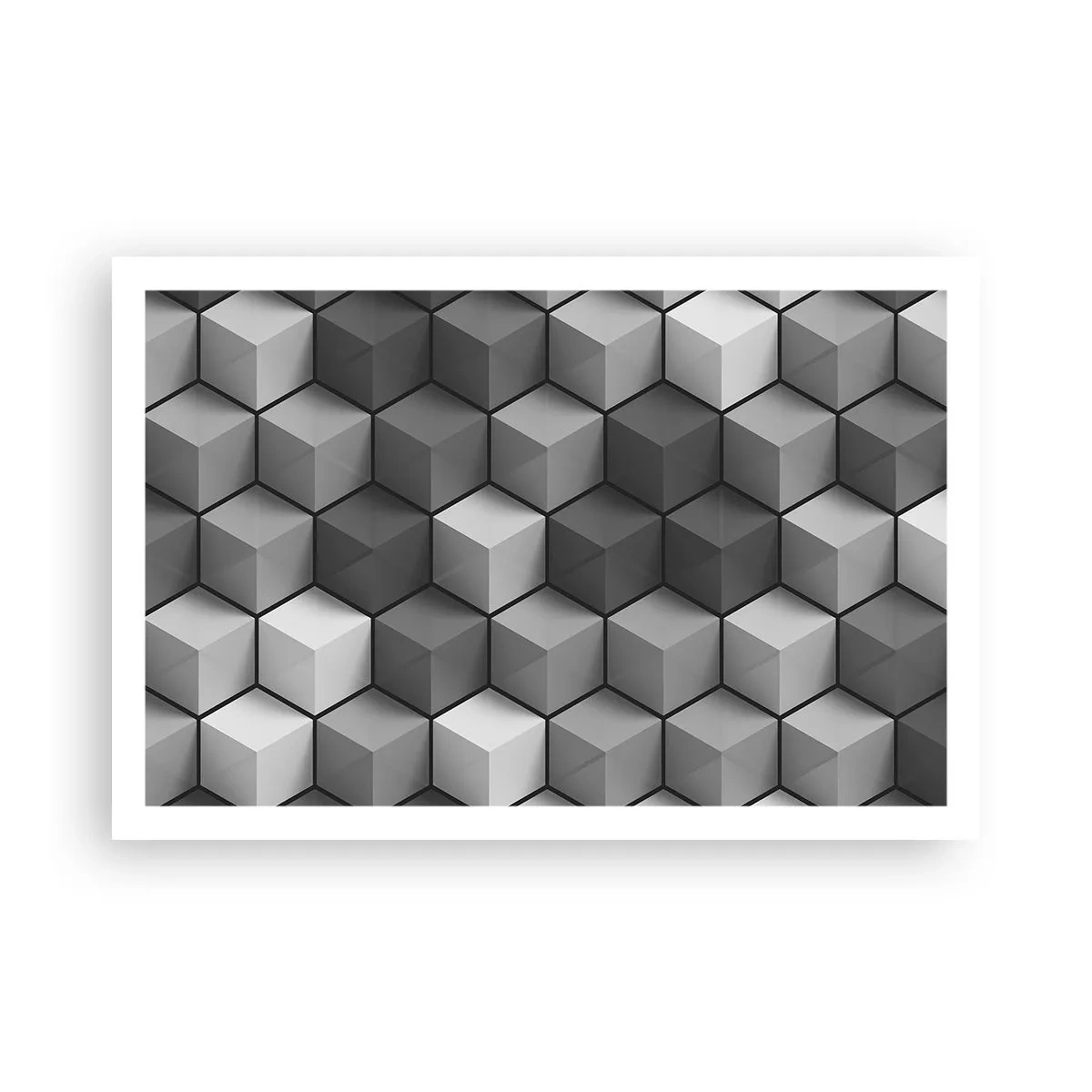 Plakat - Kubistyczna układanka - 91x61 cm