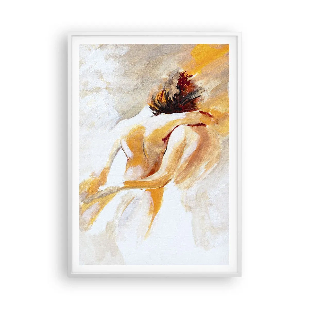 Plakat w białej ramie - W niebie bliskości - 70x100 cm