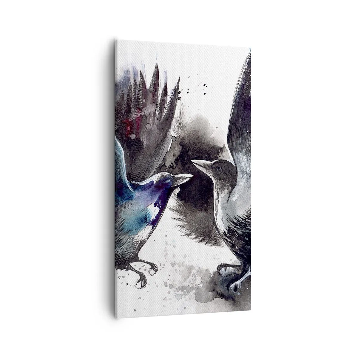 Obraz na płótnie - Kruk krukowi… - 55x100 cm