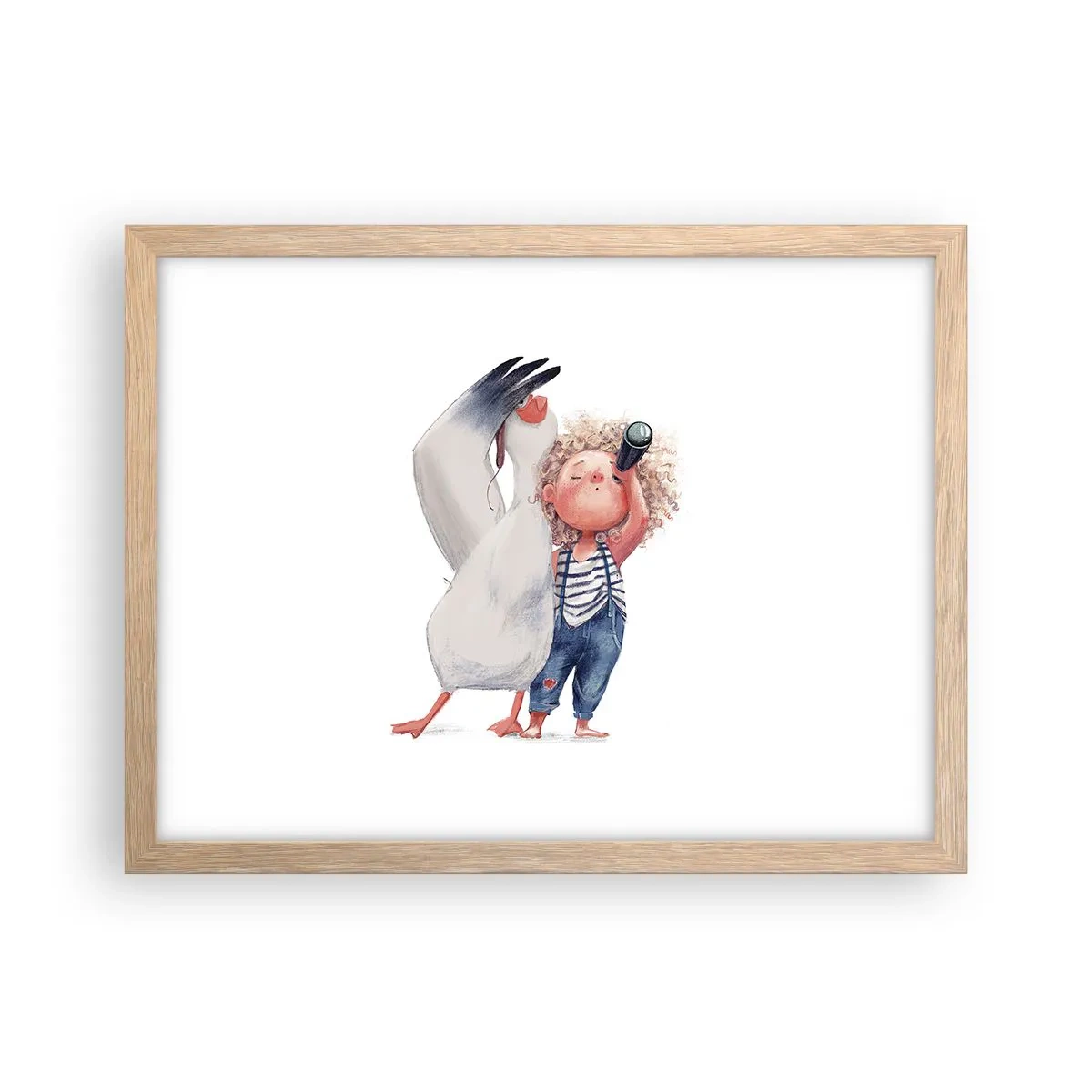 Plakat w ramie jasny dąb - Plan wielkiej podróży - 40x30 cm