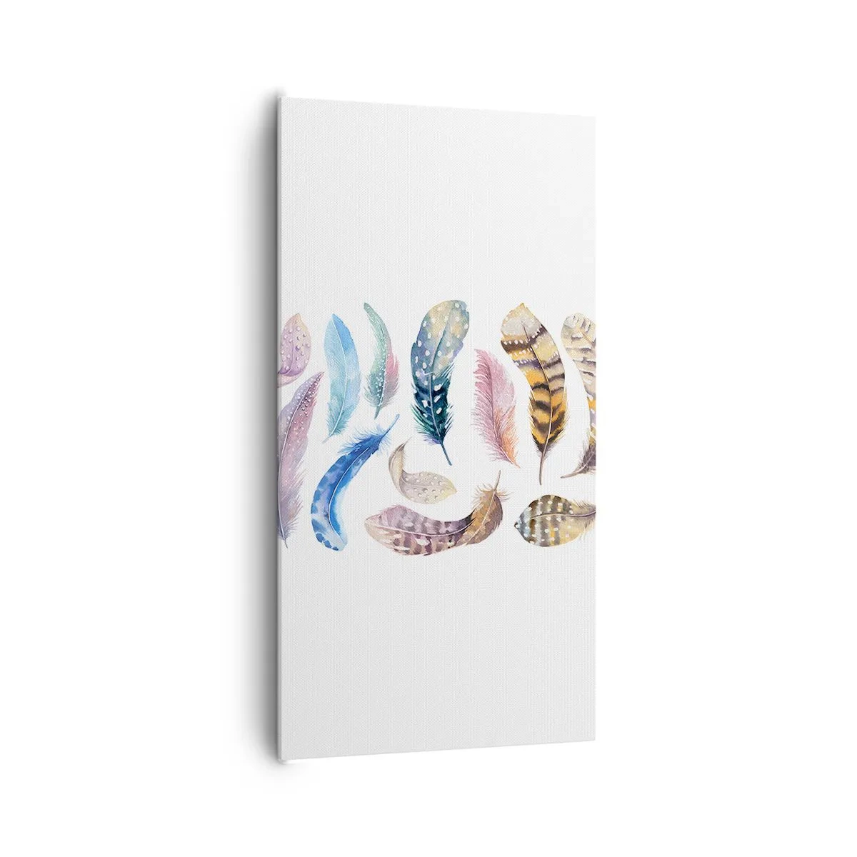 Obraz na płótnie - Lekkie, pstrokate i wielobarwne - 65x120 cm