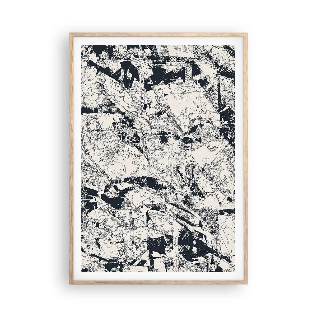 Plakat w ramie jasny dąb - Przenikanie przeciwieństw - 70x100 cm