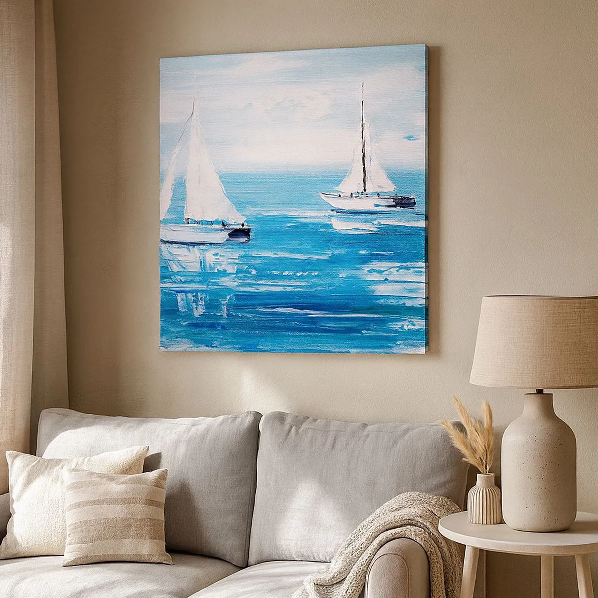 Obraz na płótnie - Z przyjacielem u boku - 30x30 cm