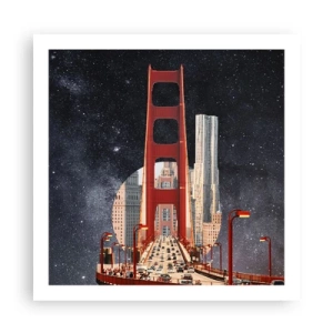 Plakat - Zawsze w centrum - 60x60 cm