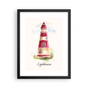 Plakat w czarnej ramie - Wokół zawsze pogoda - 30x40 cm