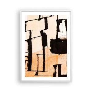 Plakat w białej ramie - Jednak porządek - 50x70 cm