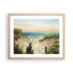 Plakat w ramie jasny dąb - Bezwietrzne zacisze - 50x40 cm