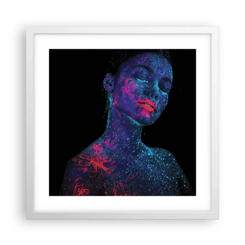 Plakat w białej ramie - W gwiezdnym pyle - 40x40 cm