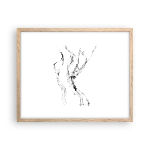 Plakat w ramie jasny dąb - Piękna i silna - 50x40 cm