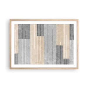 Plakat w ramie jasny dąb - Kompozycja: trzymać pion - 70x50 cm