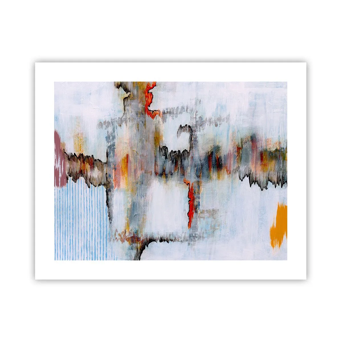 Plakat - Patykiem na wodzie - 50x40 cm