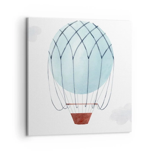 Obraz na płótnie - Cały w chmurach - 50x50 cm