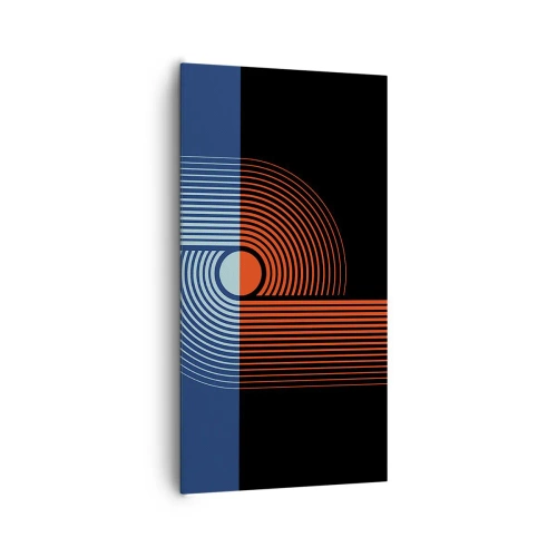Obraz na płótnie - W geometrycznym uścisku - 65x120 cm