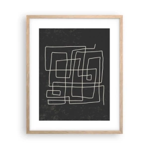 Plakat w ramie jasny dąb - Nie taki prosty - 40x50 cm