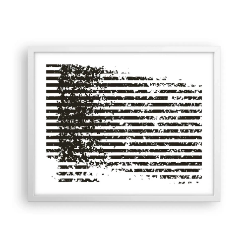 Plakat w białej ramie - Rytm i szum - 50x40 cm