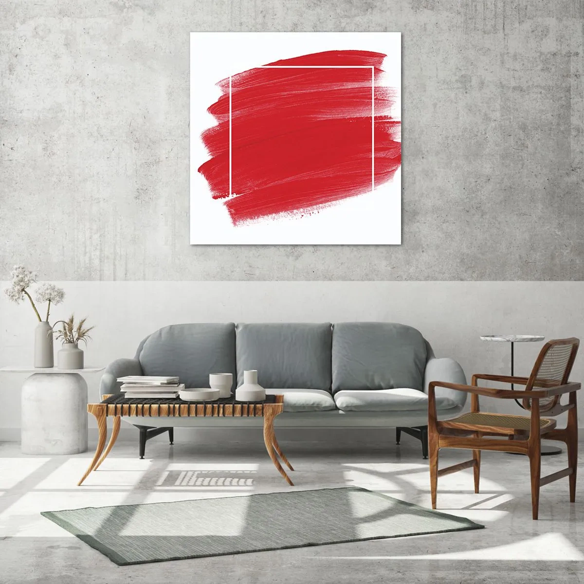 Obraz na szkle - Poza ramą - 40x40 cm