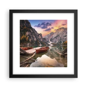 Plakat w czarnej ramie - Obietnica dnia - 30x30 cm