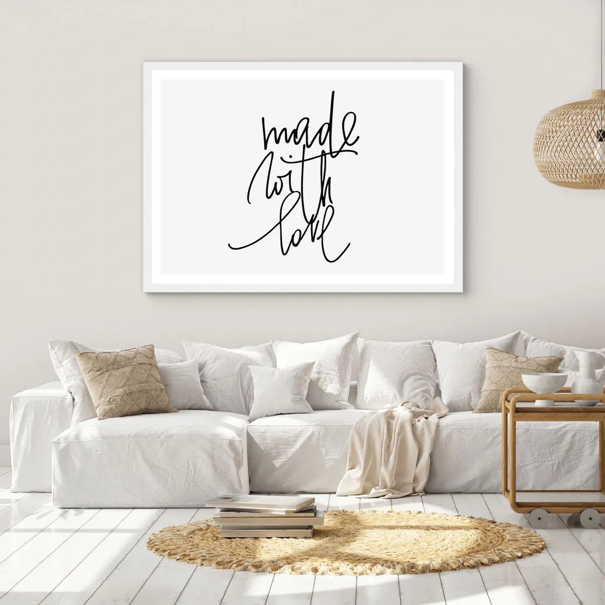 Plakat w białej ramie - Najlepsza marka - 70x50 cm