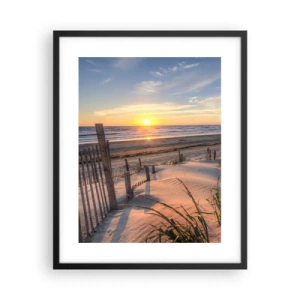 Plakat w czarnej ramie - Blask i cień wiatru - 40x50 cm