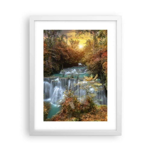 Plakat w białej ramie - Ukryty skarb lasu - 30x40 cm