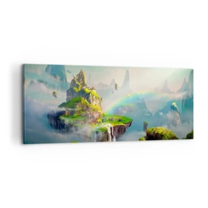 Obraz na płótnie - Śródniebie - wyspy szczęśliwe - 100x40 cm