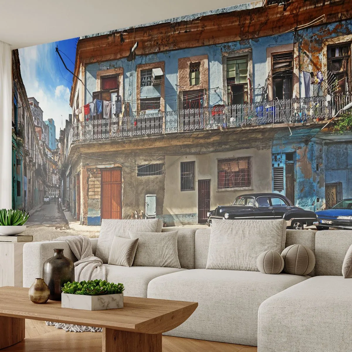 Fototapeta Premium Canvas - Hawańskie klimaty - Miasto, Hawana, Architektura - 500x350 cm