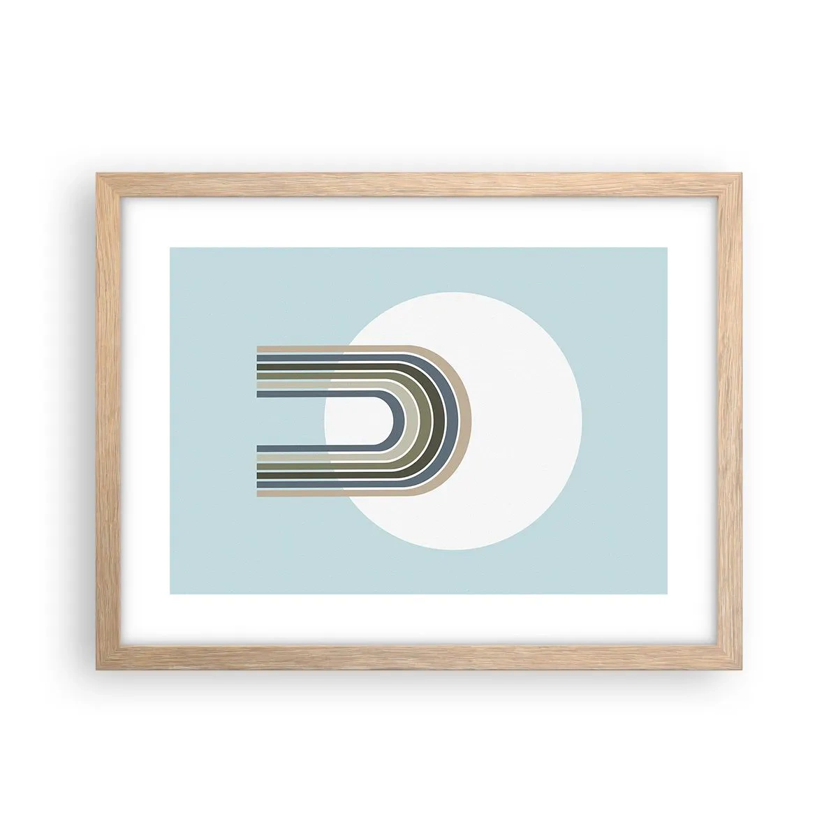 Plakat w ramie jasny dąb - Nieodparte przyciąganie - 40x30 cm