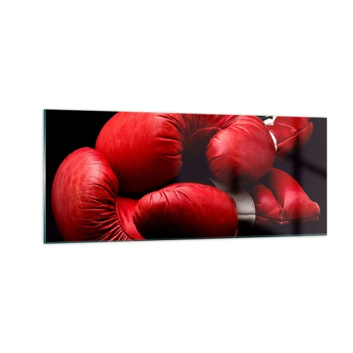 Obraz na szkle - Emocje walki za nami - 100x40 cm