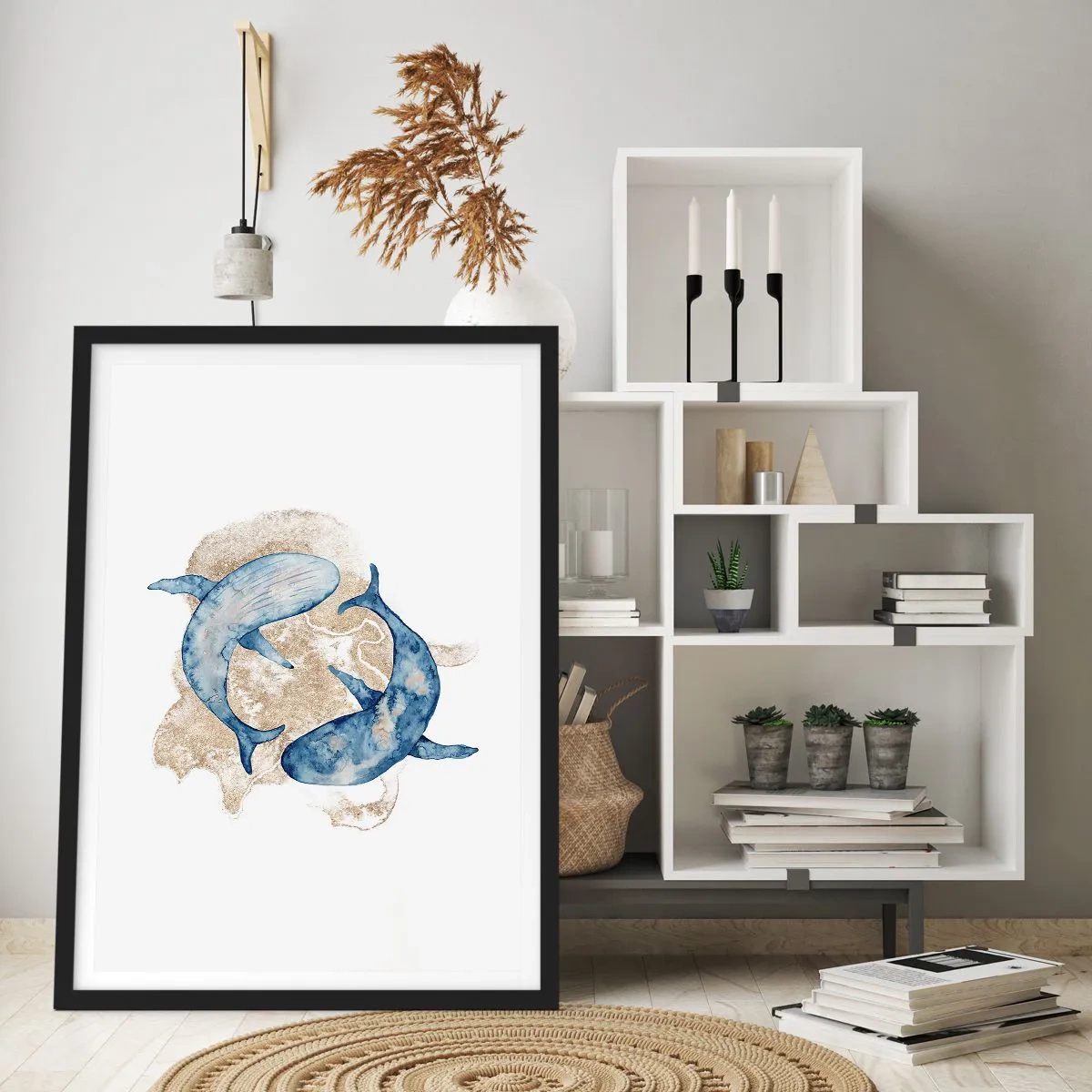 Plakat w czarnej ramie - Przyjaźń czy kochanie? - 40x50 cm