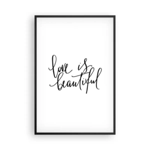 Plakat w czarnej ramie - Czytaj i powtarzaj - 61x91 cm