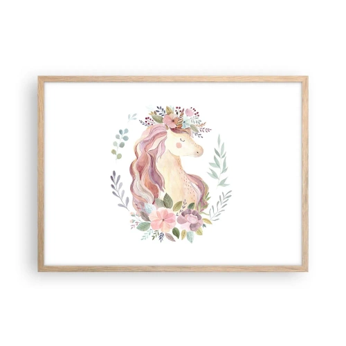 Plakat w ramie jasny dąb - Zaproszenie do świata baśni - 70x50 cm
