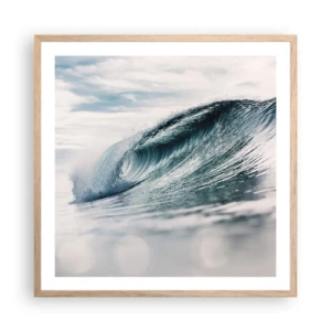 Plakat w ramie jasny dąb - Wodny szczyt - 60x60 cm