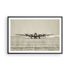 Plakat w czarnej ramie - Jak zawsze gotowy - 91x61 cm