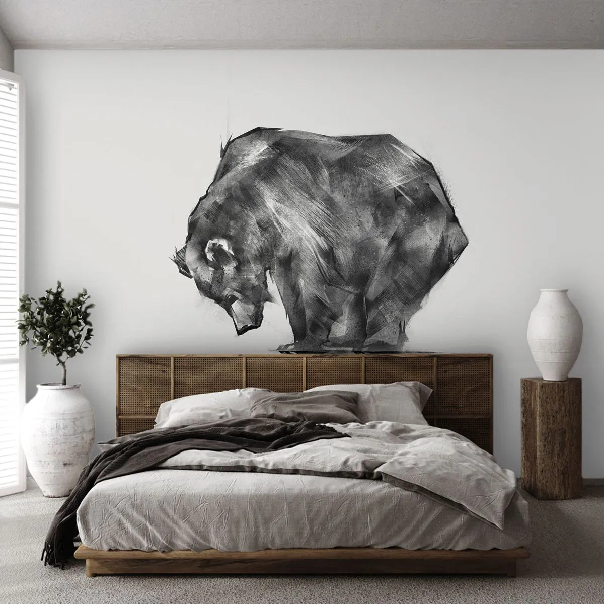 Fototapeta Samoprzylepna Deluxe Sticker - Miło zobaczyć się z kimś bliskim - Abstrakcja, Niedźwiedź Polarny, Natura - 250x175 cm