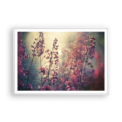 Plakat w białej ramie - Tajemniczy ogród - 100x70 cm